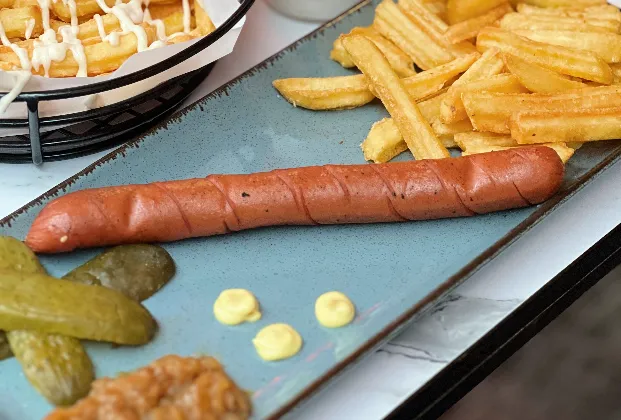 Grilled Sausage on Plate