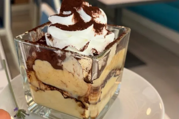 Tiramisu with gelato