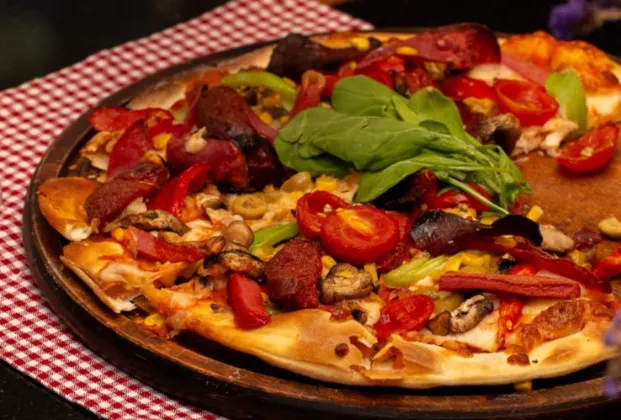 Sourdough Mixed Charcuterie Pizza
