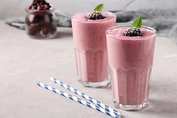 Raspberry milkshake