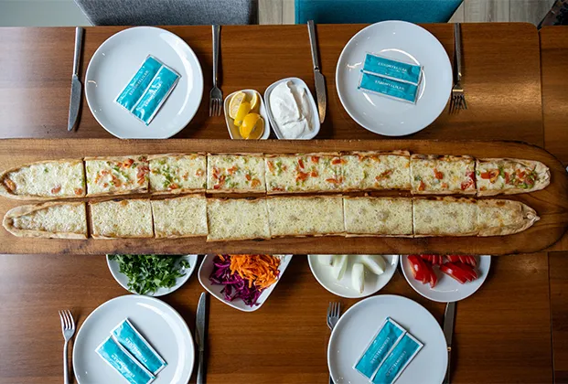 Cheese Vegetable Pide