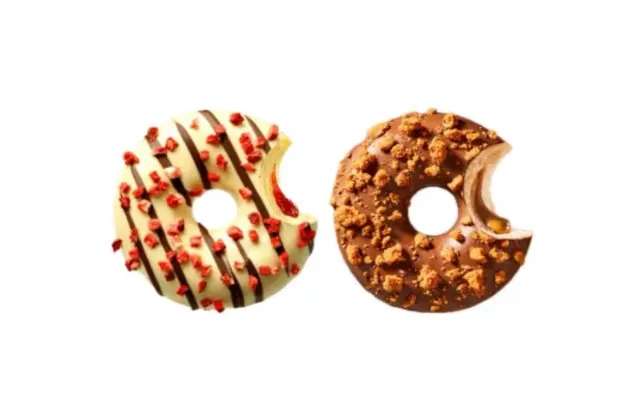Donut with Strawjelly and Biscoff Cocoa