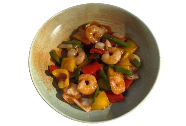 Sweet and sour shrimp