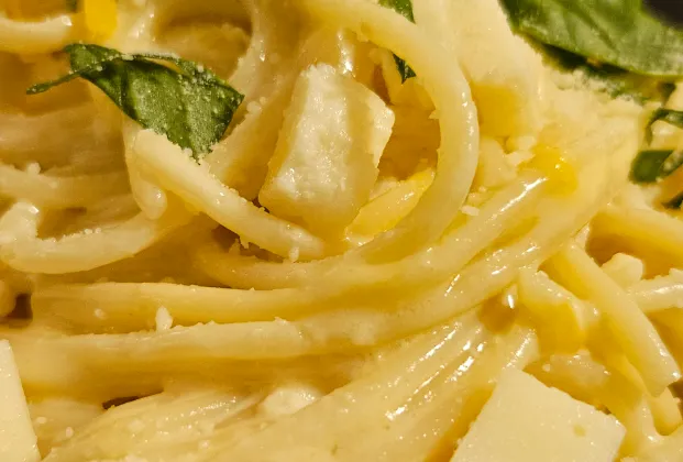 Three-cheese pasta