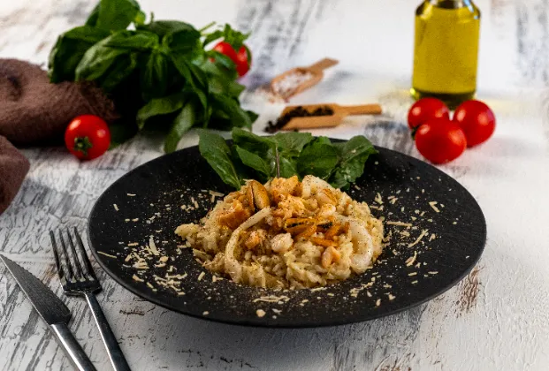 Shrimp risotto