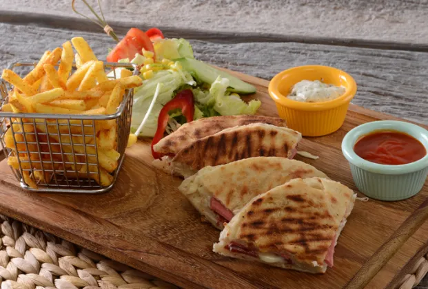 Bazlama Toast with Kaşar Cheese