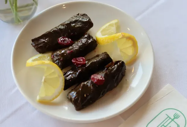Cherry with Vine Leaves Wraps