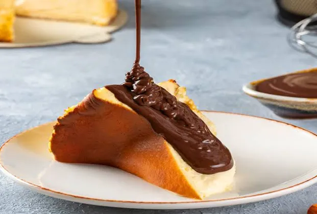 Homemade San Sebastian cheesecake