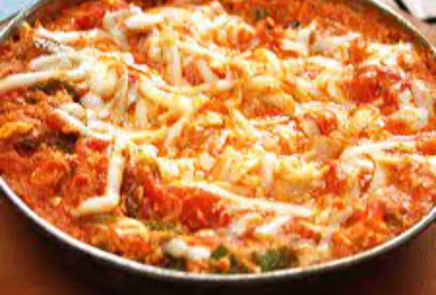 Menemen with kaşar cheese