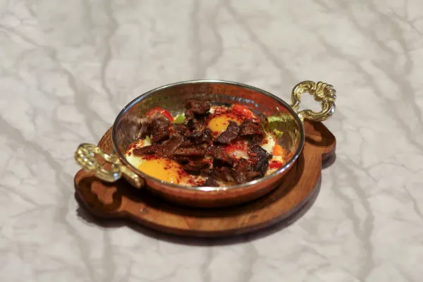 Eggs with Kavurma