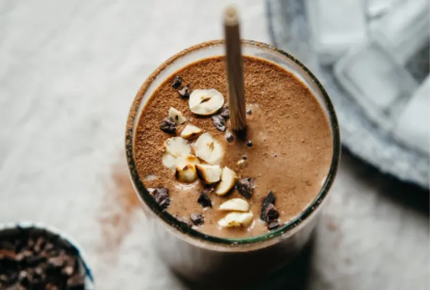 Espresso chocolate hazelnut shake