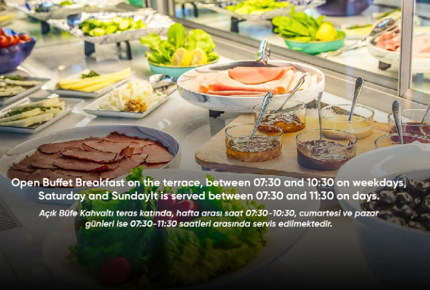 Open buffet breakfast