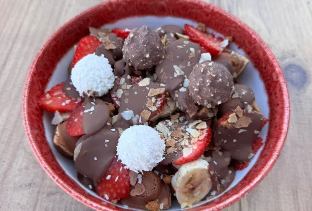 Ferrero Rocher waffle