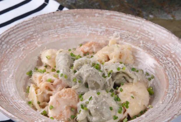 Three-color cheese tortellini with Matador sauce