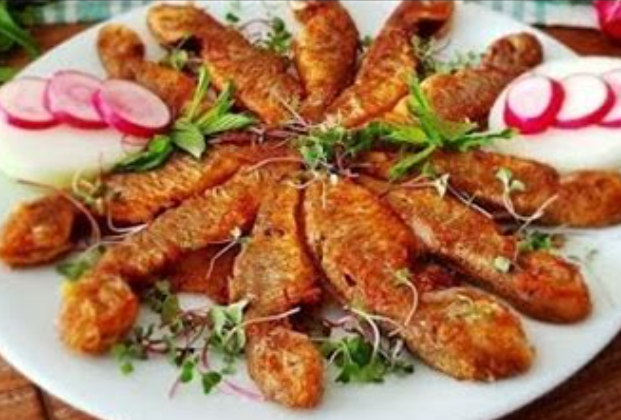 Pan-fried red mullet (portion)