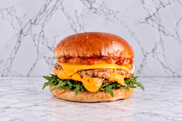 Sweet Chili Chicken Smash Burger