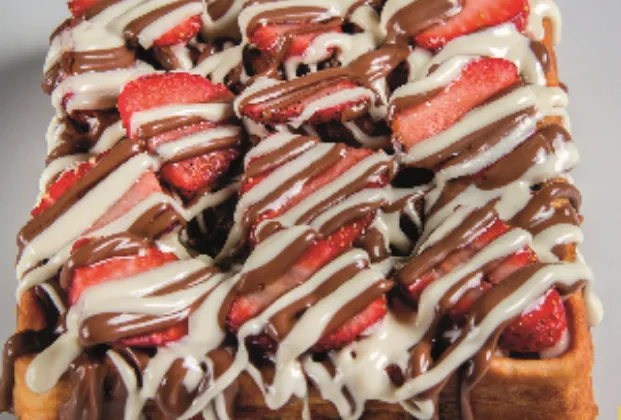 Strawberry waffle
